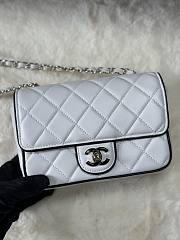 CHANEL | Crossbody Bag Classic In White/Black - 1