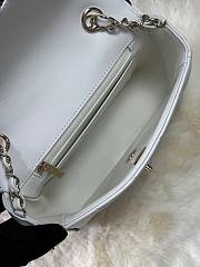 CHANEL | Crossbody Bag Classic In White/Black - 6
