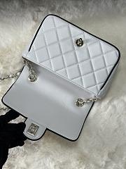 CHANEL | Crossbody Bag Classic In White/Black - 4