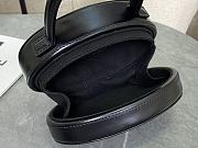 CELINE | Mini Crossbody Oval Purse Cuir Triomphe In Black - 5