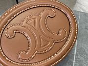 CELINE | Crossbody Oval Purse Cuir Triomphe In Brown - 2