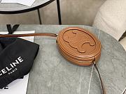 CELINE | Crossbody Oval Purse Cuir Triomphe In Brown - 3