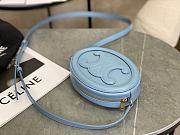 CELINE | Crossbody Oval Purse Cuir Triomphe In Blue - 4