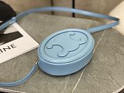 CELINE | Crossbody Oval Purse Cuir Triomphe In Blue - 3