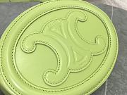CELINE | Crossbody Oval Purse Cuir Triomphe In Green - 3