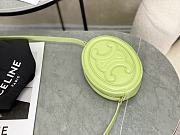 CELINE | Crossbody Oval Purse Cuir Triomphe In Green - 2