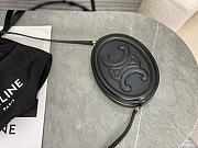 CELINE | Crossbody Oval Purse Cuir Triomphe In Black - 2