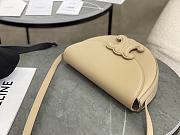 CELINE | Calfskin Besace Cuir Triomphe In Beige - 3