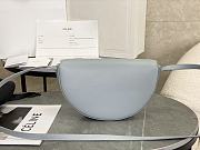 CELINE | Calfskin Besace Cuir Triomphe In Blue - 4