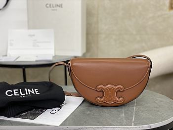 CELINE | Calfskin Besace Cuir Triomphe In Brown 