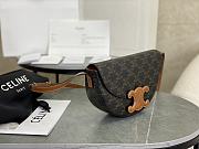 CELINE | Calfskin Besace Cuir Triomphe Logo Pattern - 6
