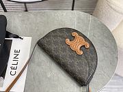 CELINE | Calfskin Besace Cuir Triomphe Logo Pattern - 3