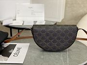 CELINE | Calfskin Besace Cuir Triomphe Logo Pattern - 2