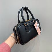 MIUMIU | Arcadie Leather Handle Bag In Black Size 19x10x5 cm - 2