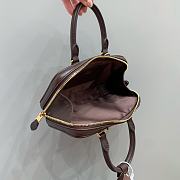 MIUMIU | Arcadie Leather Handle Bag In Burgundy Size 19x10x5 cm - 6