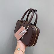 MIUMIU | Arcadie Leather Handle Bag In Burgundy Size 19x10x5 cm - 3