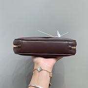 MIUMIU | Arcadie Leather Handle Bag In Burgundy Size 19x10x5 cm - 2
