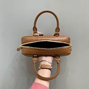 MIUMIU | Arcadie Leather Handle Bag In Brown Size 22x10.5x7.5 cm - 5