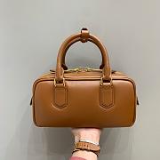 MIUMIU | Arcadie Leather Handle Bag In Brown Size 22x10.5x7.5 cm - 4