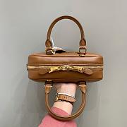 MIUMIU | Arcadie Leather Handle Bag In Brown Size 22x10.5x7.5 cm - 2