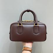 MIUMIU | Arcadie Leather Handle Bag In Burgundy Size 22x10.5x7.5 cm - 6