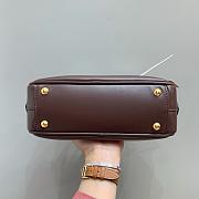 MIUMIU | Arcadie Leather Handle Bag In Burgundy Size 22x10.5x7.5 cm - 5
