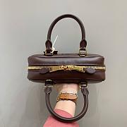 MIUMIU | Arcadie Leather Handle Bag In Burgundy Size 22x10.5x7.5 cm - 2