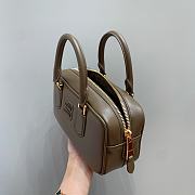 MIUMIU | Arcadie Leather Handle Bag In Green Size 22x10.5x7.5 cm - 6
