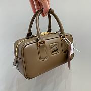 MIUMIU | Arcadie Leather Handle Bag In Green Size 22x10.5x7.5 cm - 2