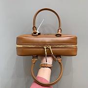 MIUMIU | Arcadie Leather Handle Bag In Brown Size 27x9x12 cm - 3