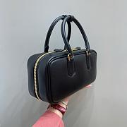 MIUMIU | Arcadie Leather Handle Bag In Black Size 27x9x12 cm - 5