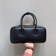 MIUMIU | Arcadie Leather Handle Bag In Black Size 27x9x12 cm - 4