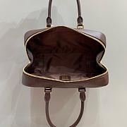 MIUMIU | Arcadie Leather Handle Bag In Burgundy Size 27x9x12 cm - 6