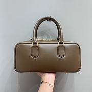 MIUMIU | Arcadie Leather Handle Bag In Green Size 27x9x12 cm - 5