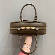 MIUMIU | Arcadie Leather Handle Bag In Green Size 27x9x12 cm - 4