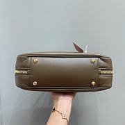 MIUMIU | Arcadie Leather Handle Bag In Green Size 27x9x12 cm - 2