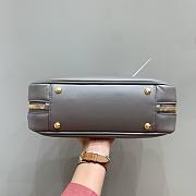 MIUMIU | Arcadie Leather Handle Bag In Gray Size 27x9x12 cm - 4