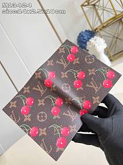 LV x TM Passport Wallet Monogram Canvas with cherry motif - 2