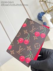 LV x TM Passport Wallet Monogram Canvas with cherry motif - 5