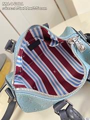 LOUIS VUITTON | Monogram Heritage Keepall Bandoulière 25 Blue - 6