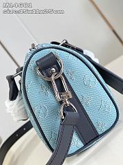 LOUIS VUITTON | Monogram Heritage Keepall Bandoulière 25 Blue - 4