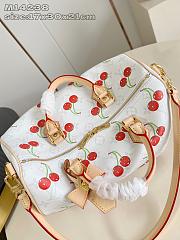 Speedy Soft 30 LV x TM Bag Monogram Canvas with cherry motif - 5