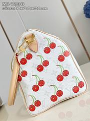 Speedy Soft 30 LV x TM Bag Monogram Canvas with cherry motif - 3