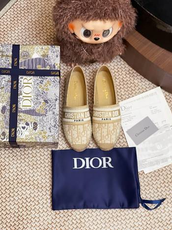DIOR | Granville Espadrille Oblique Embroidered Cotton 02