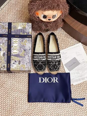 DIOR | Granville Espadrille Oblique Embroidered Cotton 03
