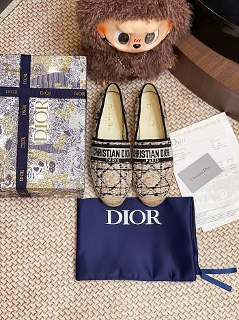 DIOR | Granville Espadrille Oblique Embroidered Cotton 04