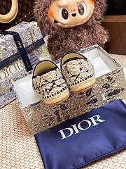DIOR | Granville Espadrille Oblique Embroidered Cotton 04 - 5