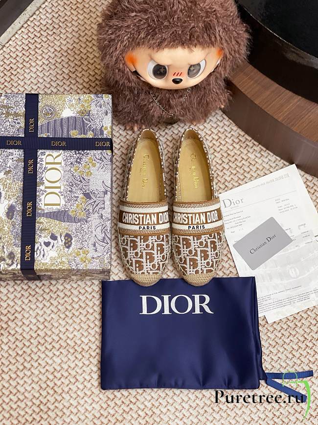 DIOR | Granville Espadrille Oblique Embroidered Cotton 05 - 1