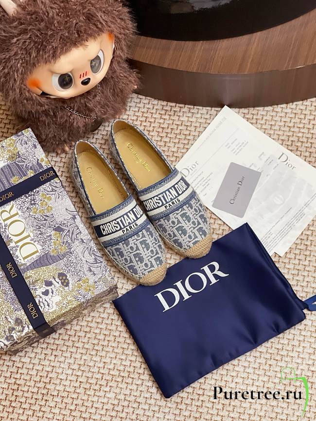 DIOR | Granville Espadrille Oblique Embroidered Cotton 06 - 1