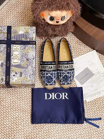 DIOR | Granville Espadrille Oblique Embroidered Cotton 07